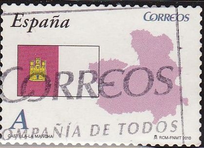 España 2010 4526 Sello º Autonomias Castilla La Mancha Timbre Espagne Spain Spagna